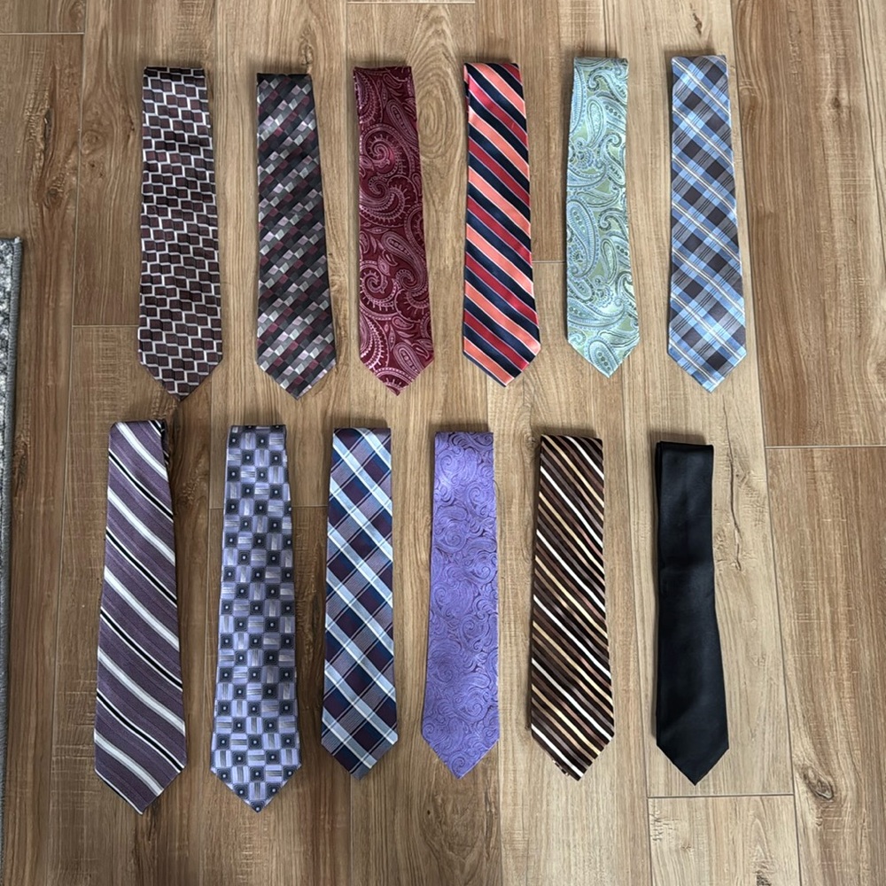 100% Silk Tie Bundle